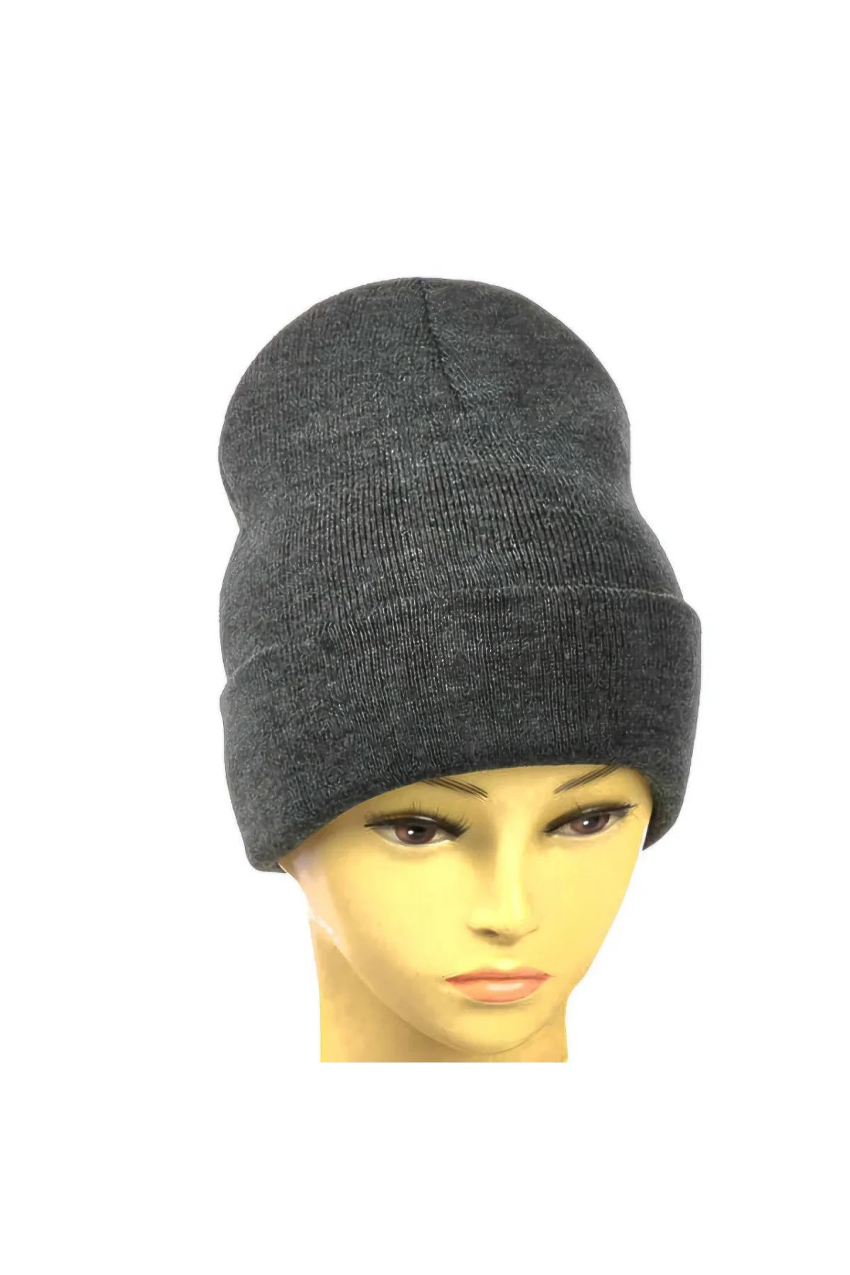 Kışlık Tam Kalıp Çocuk Triko Bere - Antrasit