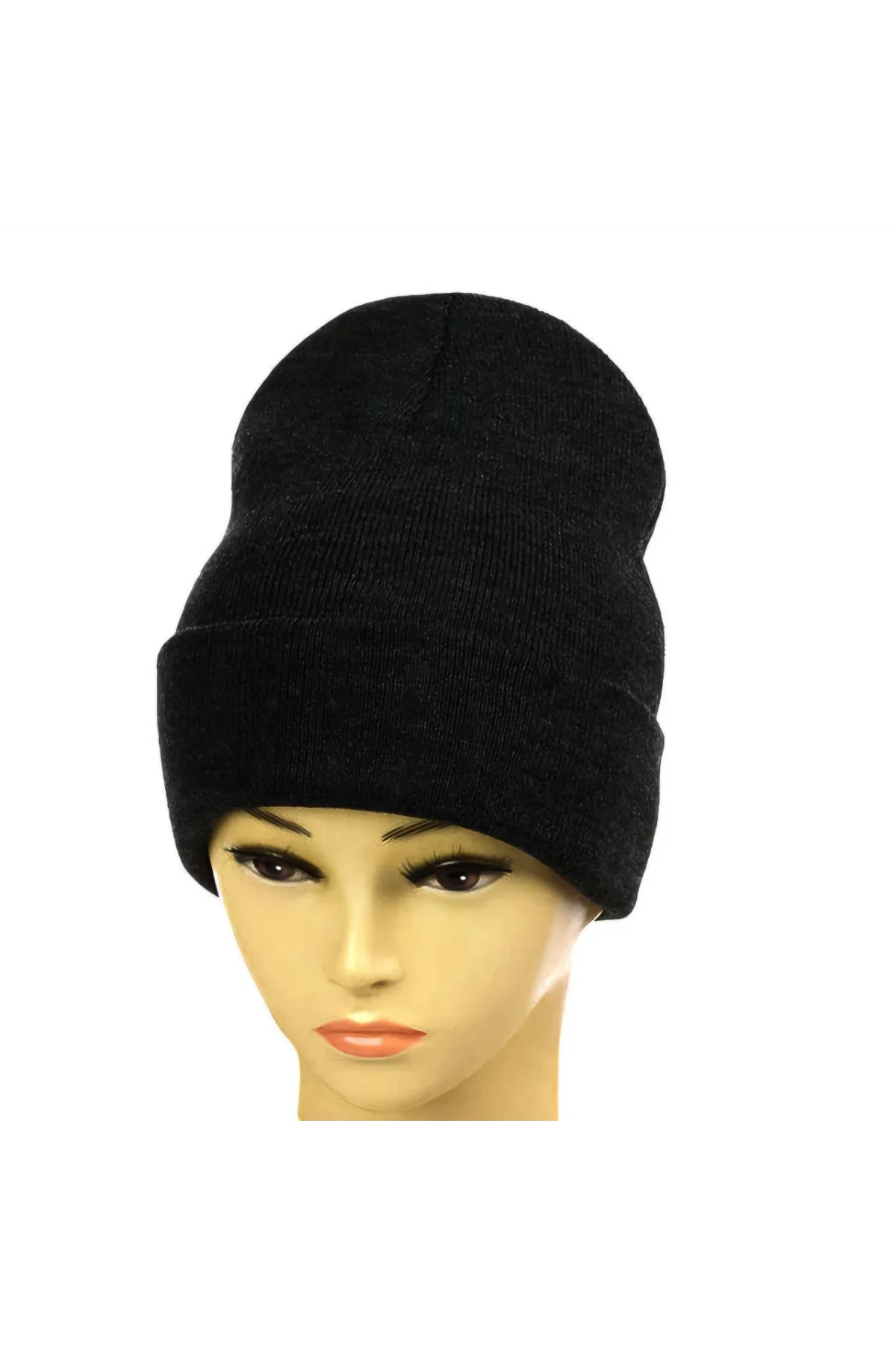 Kışlık Tam Kalıp Çocuk Triko Bere - Siyah