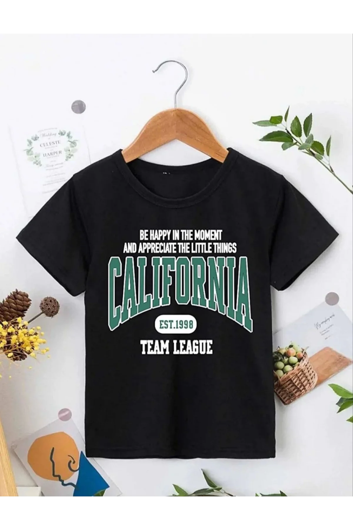 Erkek Çocuk Baskılı T-Shirt - Siyah