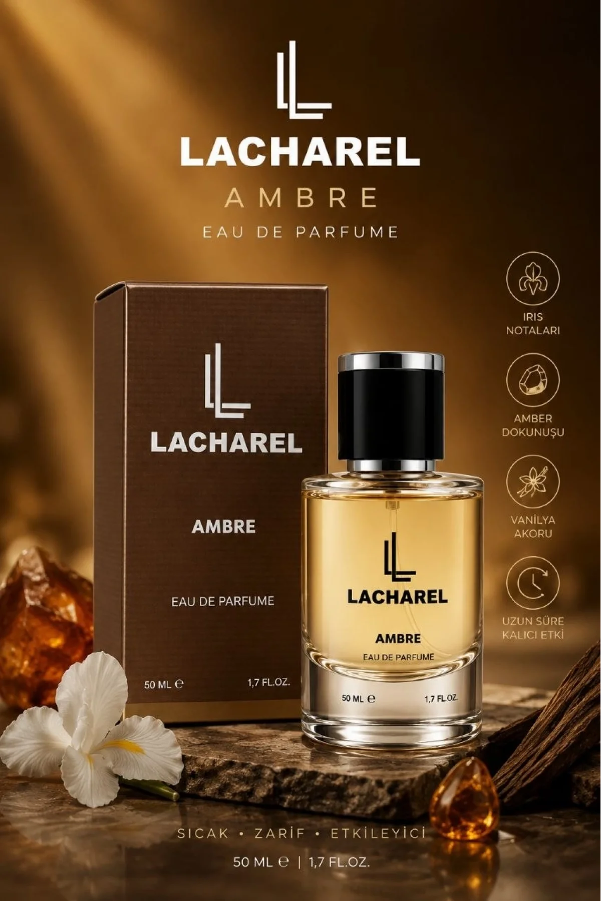 LACHAREL Intense ve Ambre 2li Kadın Parfüm Seti Eau De Parfum 2x50 ML