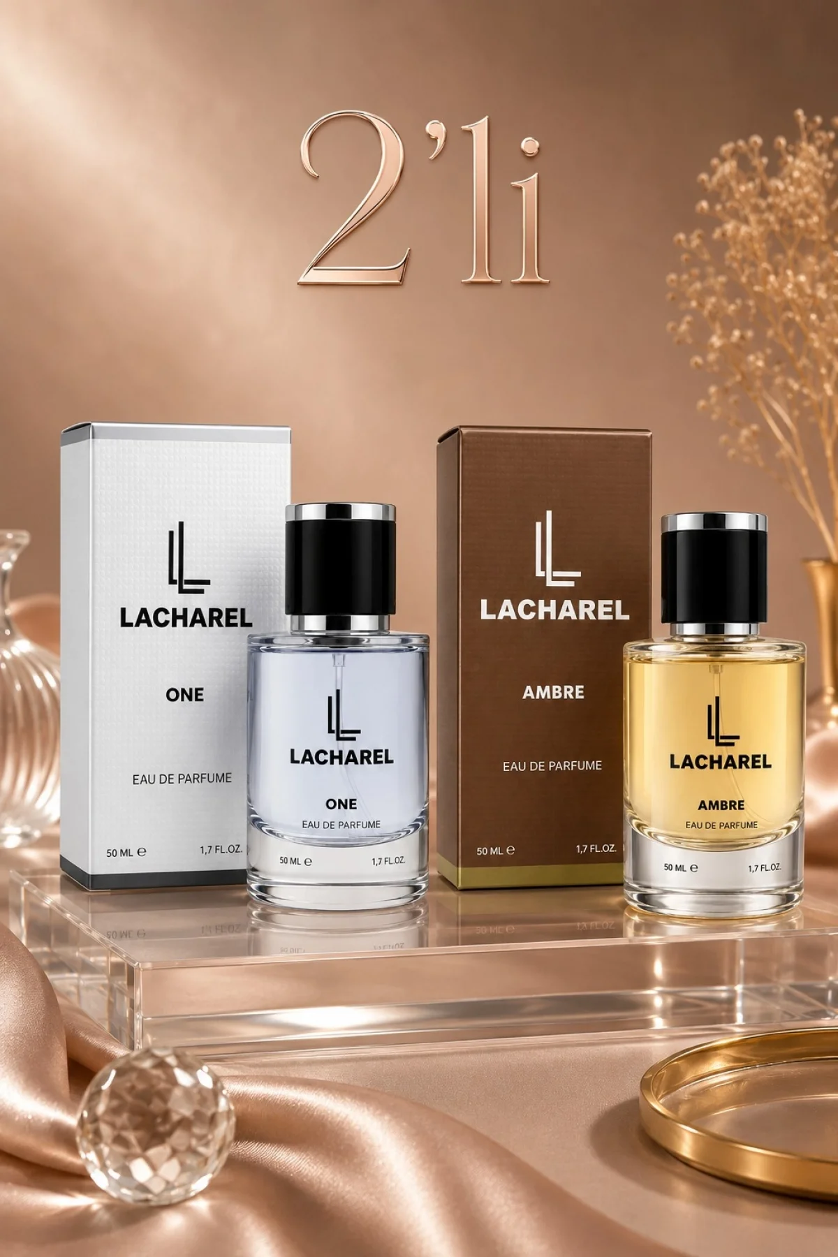 LACHAREL One ve Ambre 2li Kadın Parfüm Seti Eau De Parfum 2x50 ML