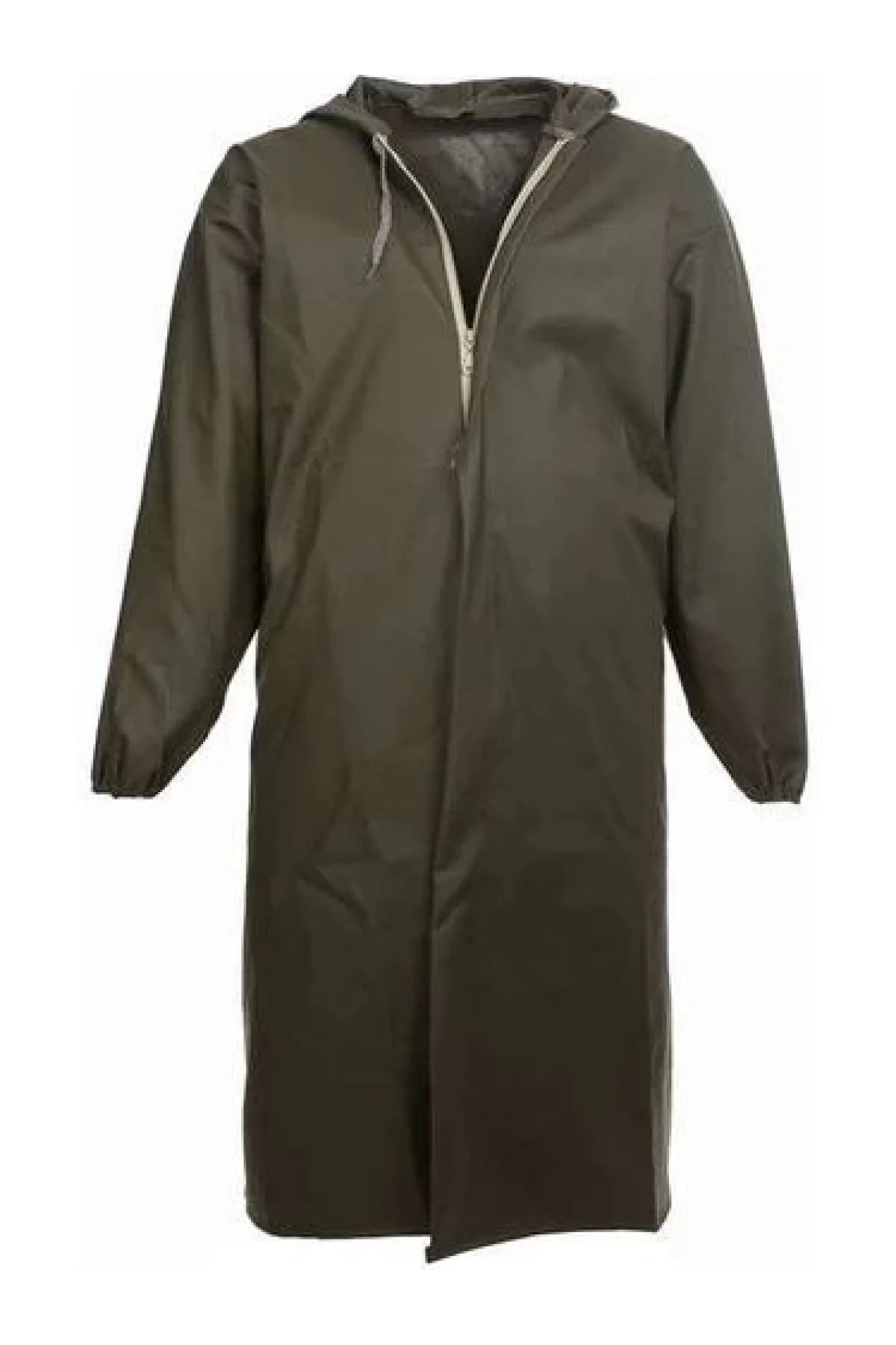 Liman, Avci, Balıkçı, Kurye Kapüşonlu Pardösü Yağmurluk - Haki