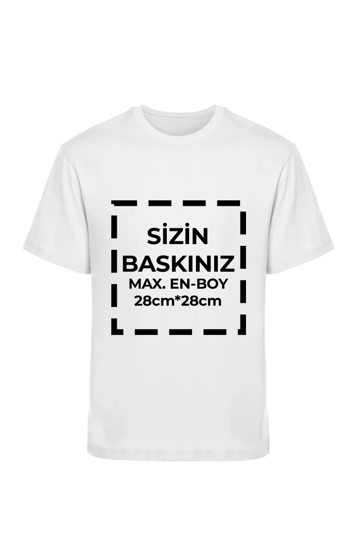 Tişört Tasarla 20/1 Kumaş - Beyaz