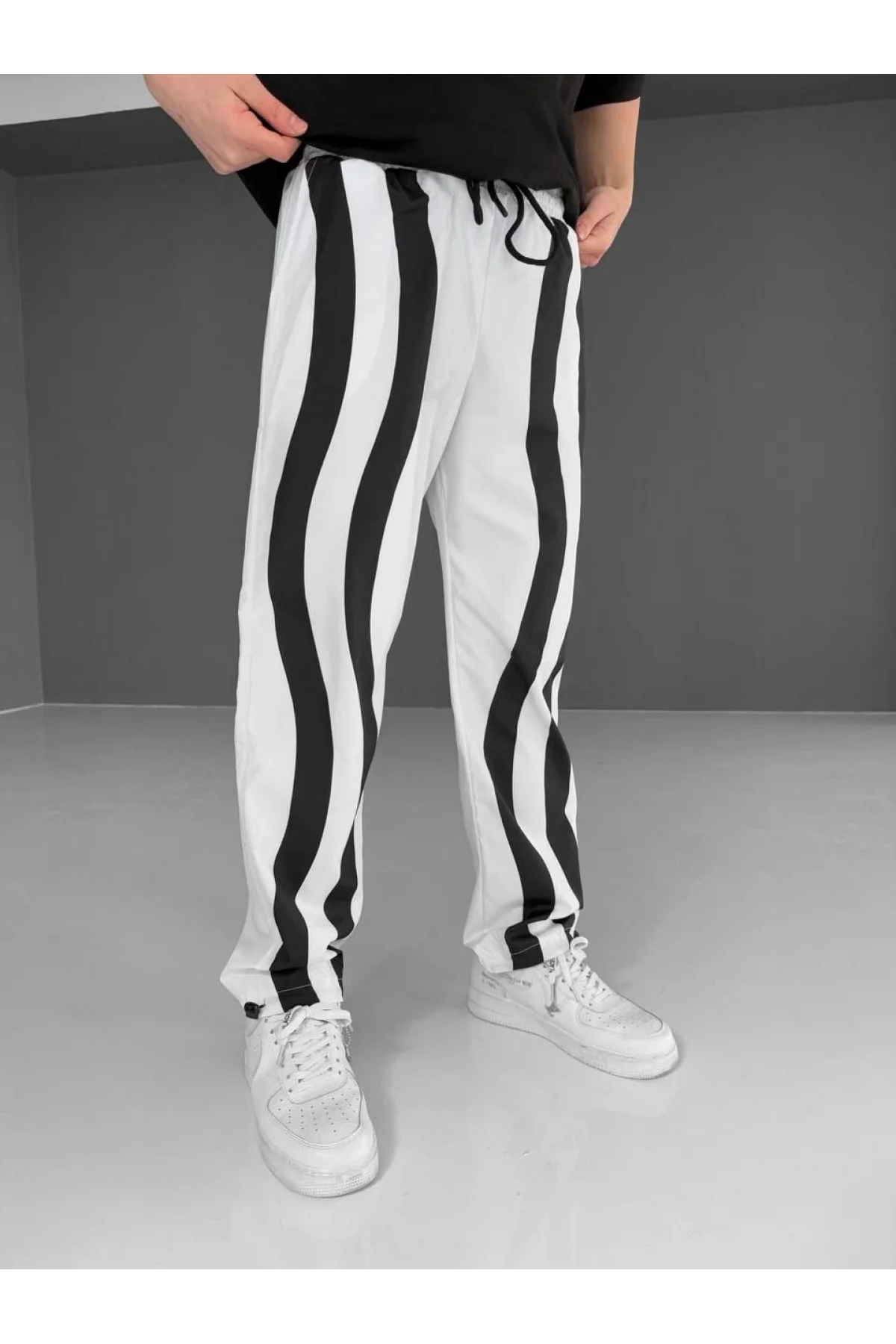 Paraşüt Kumaş Eşofman - Beyaz