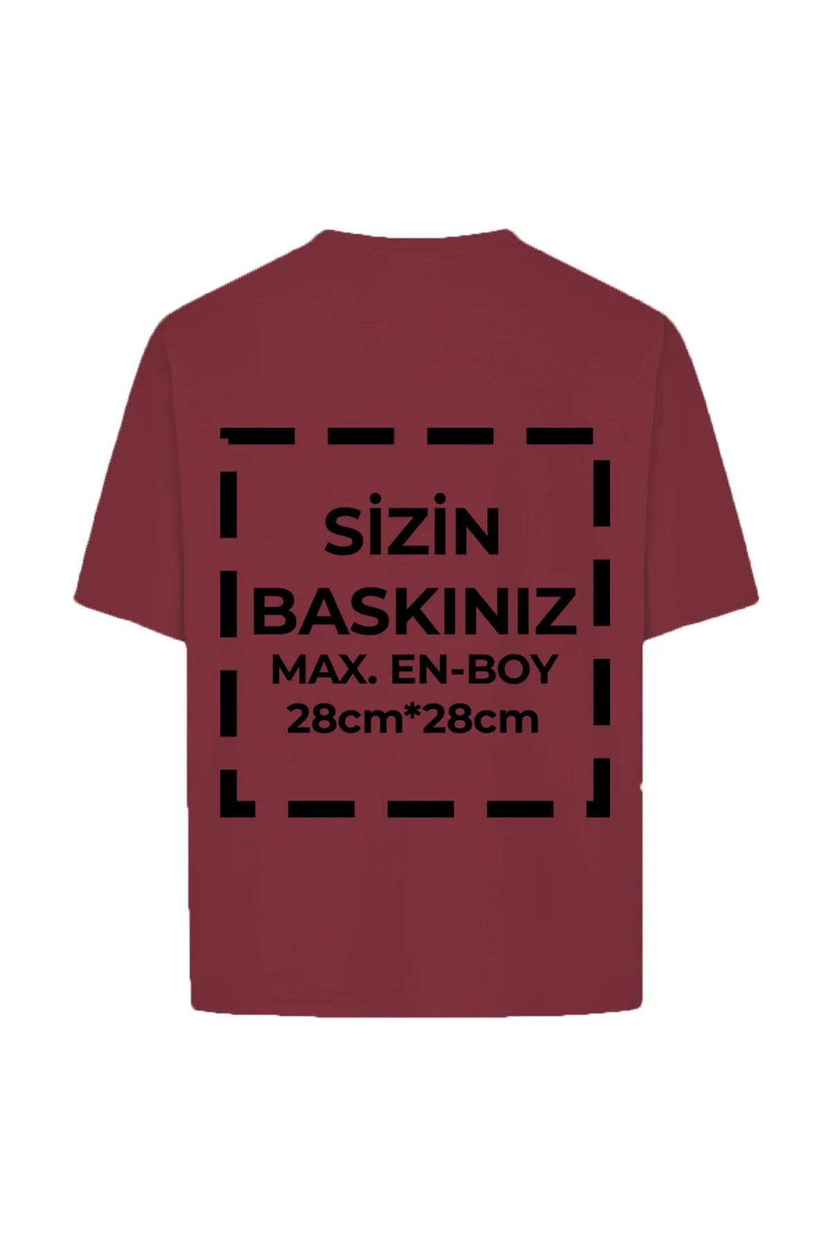 Tişört Tasarla 24/1 Kumaş - Bordo