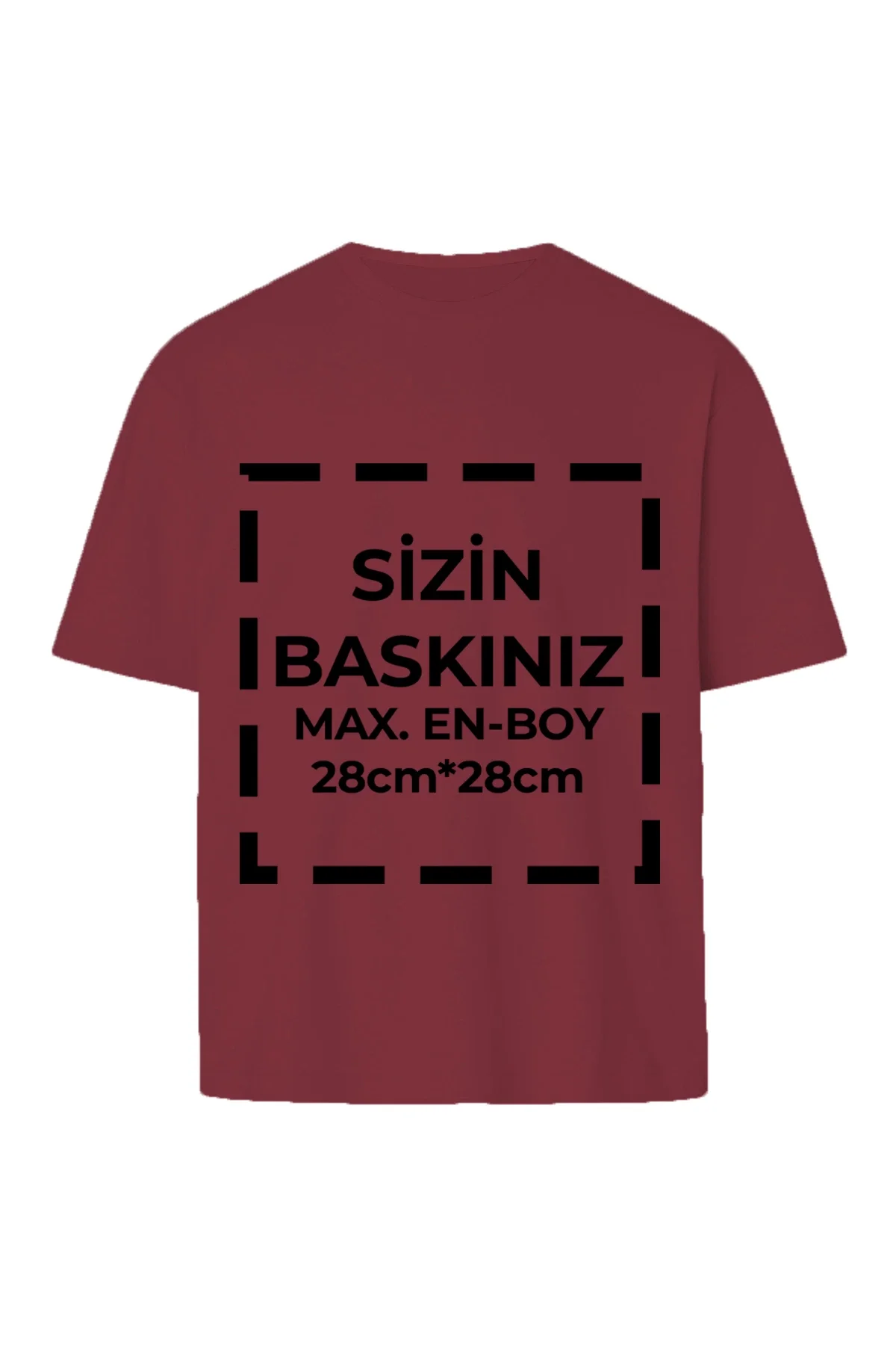 Tişört Tasarla 24/1 Kumaş - Bordo