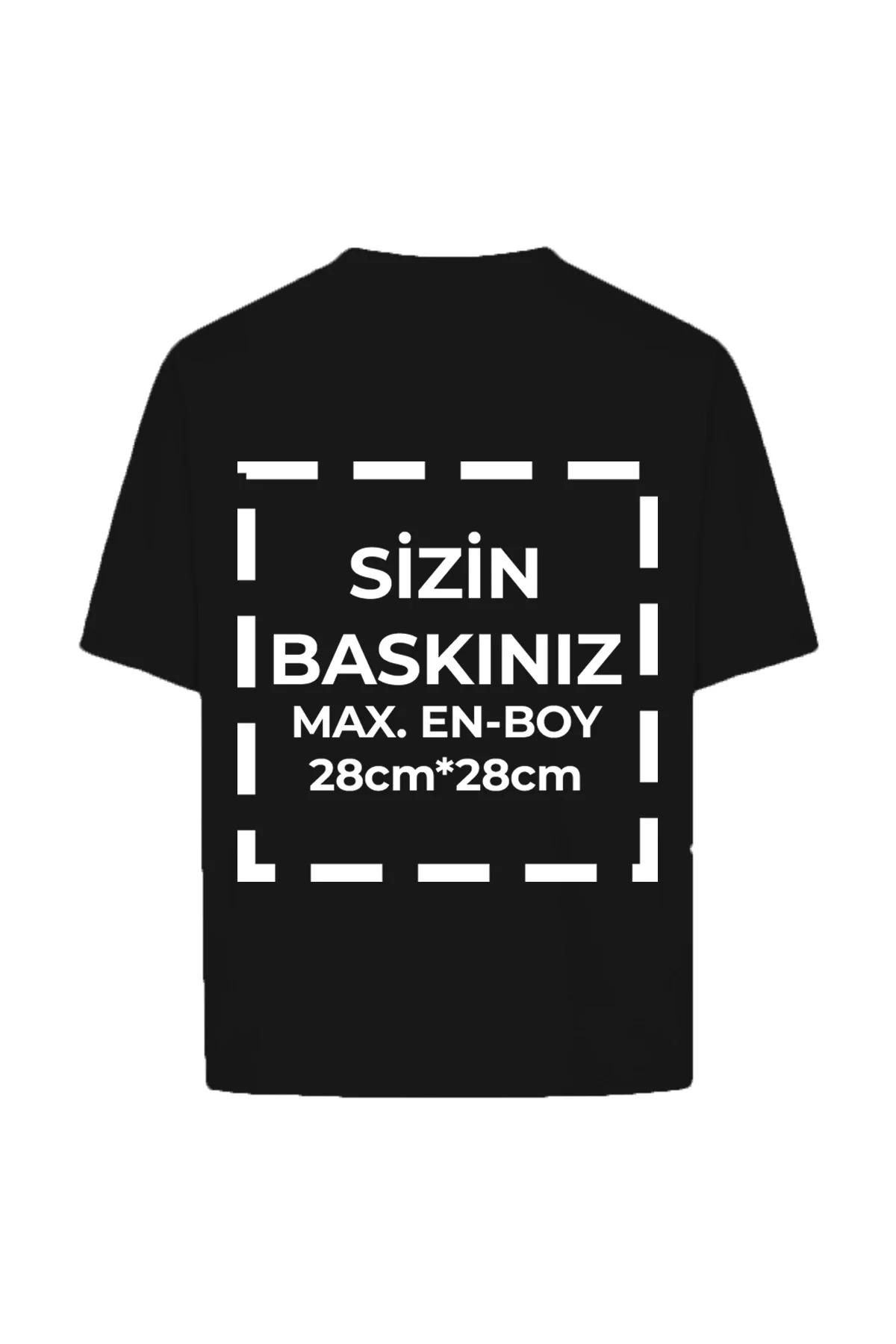 Tişört Tasarla 24/1 Kumaş - Siyah