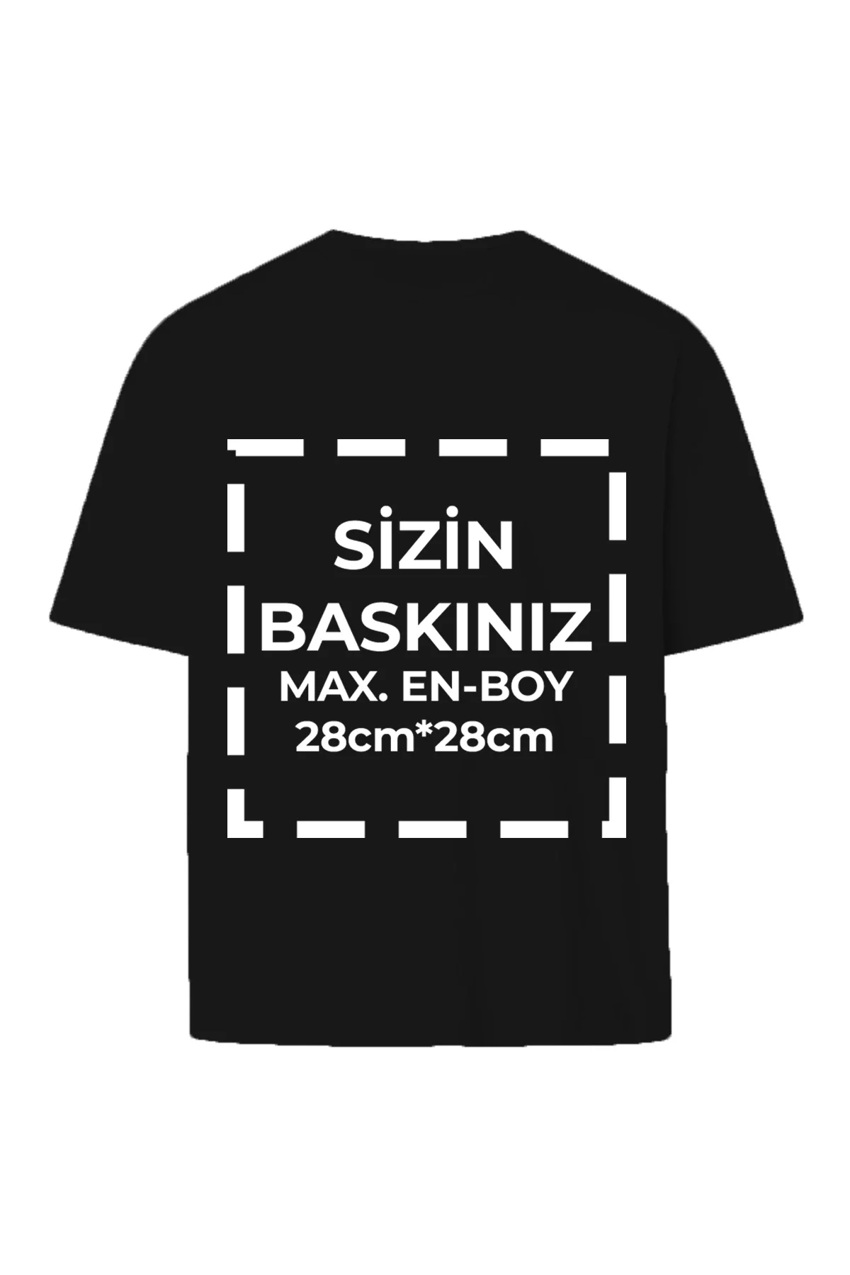 Tişört Tasarla 24/1 Kumaş - Siyah