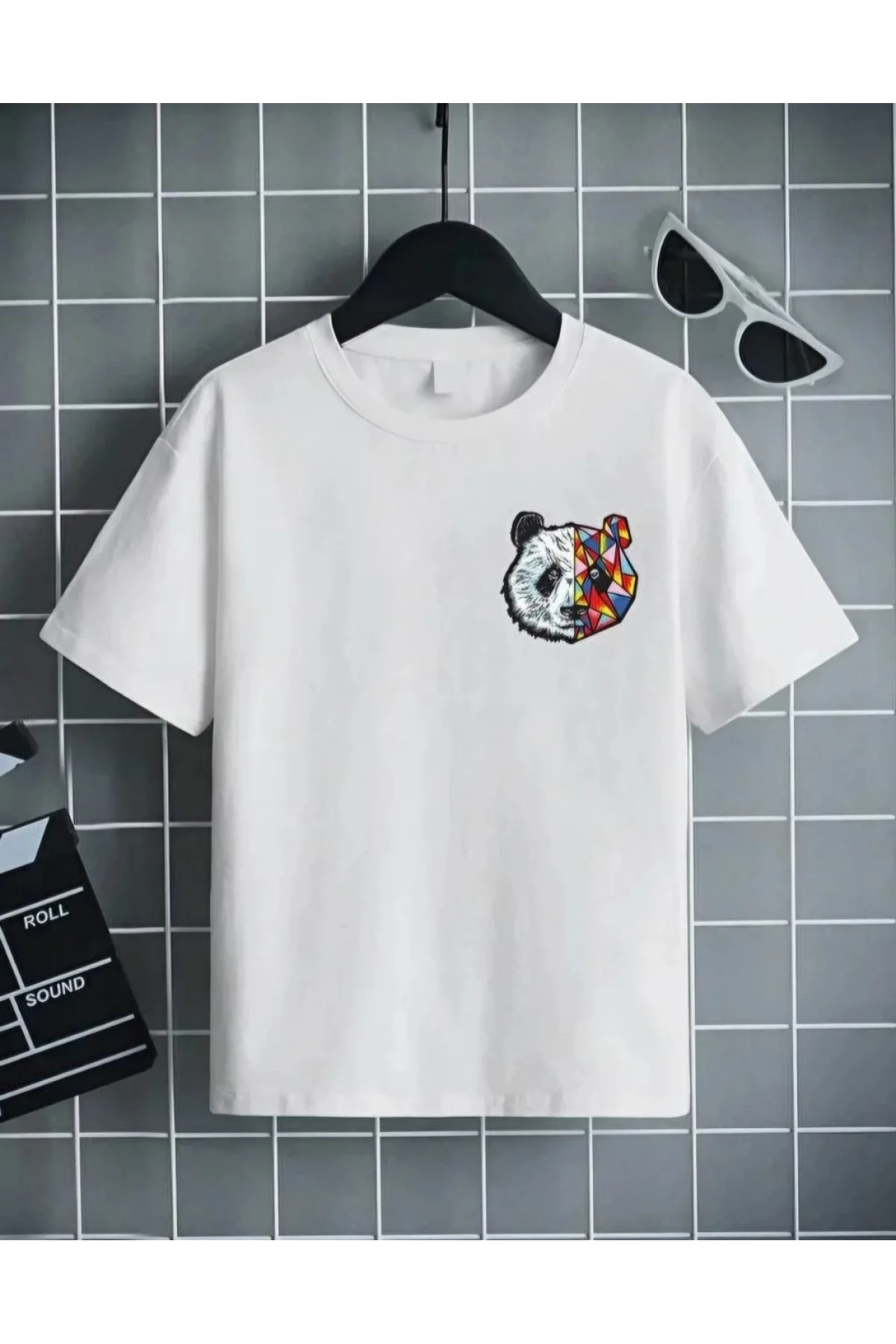 Unisex Çocuk Baskılı T-Shirt - Beyaz