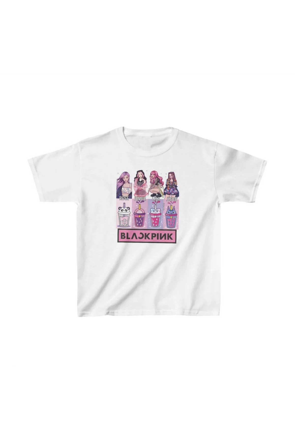 Unisex Çocuk Baskılı T-Shirt - Beyaz