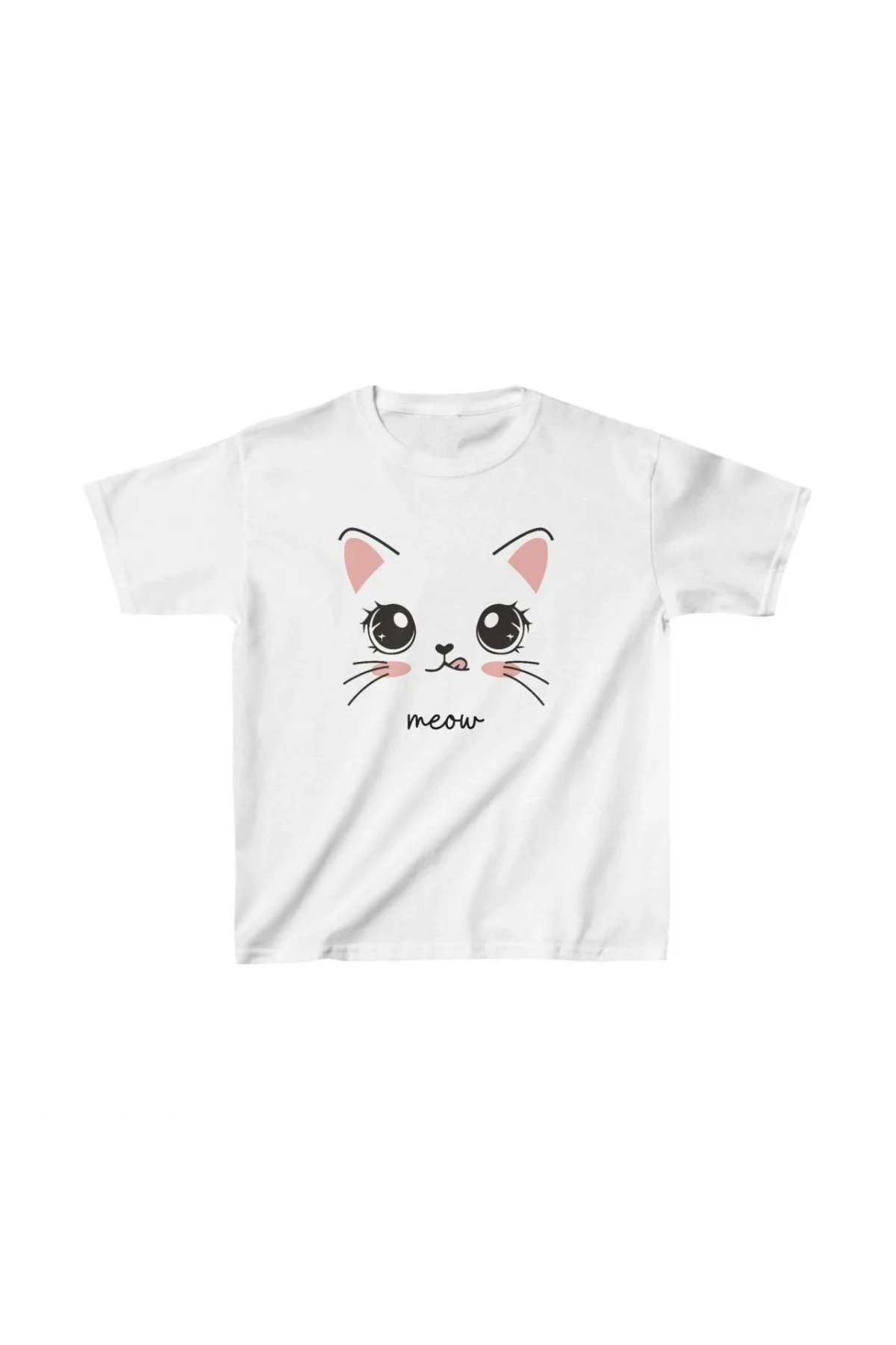 Unisex Çocuk Baskılı T-Shirt - Beyaz