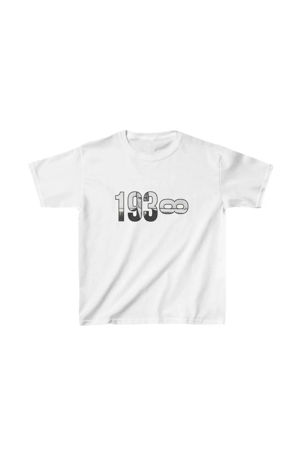 Unisex Çocuk Baskılı T-Shirt - Beyaz