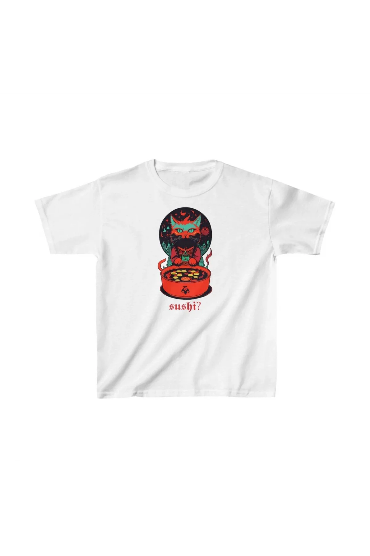 Unisex Çocuk Baskılı T-Shirt - Beyaz