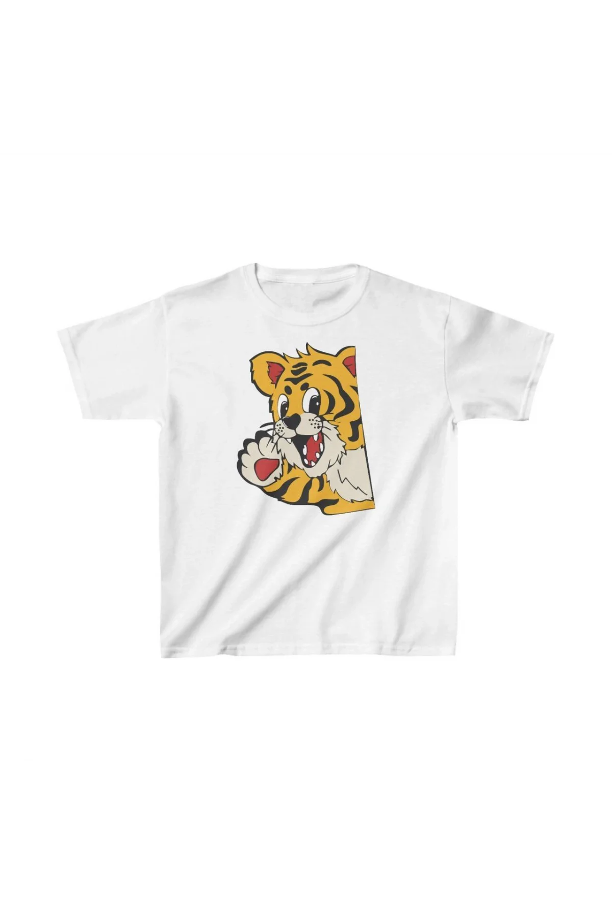 Unisex Çocuk Baskılı T-Shirt - Beyaz
