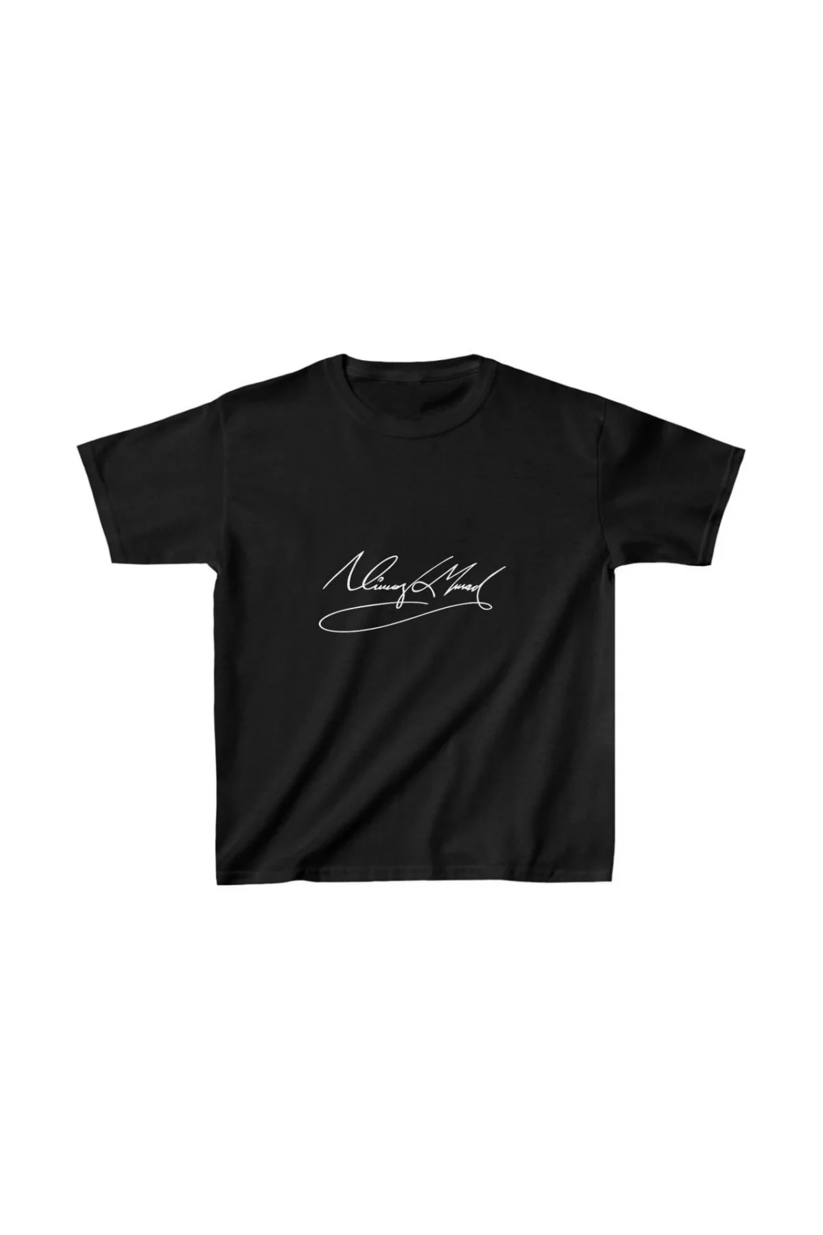 Unisex Çocuk Baskılı T-Shirt - Siyah