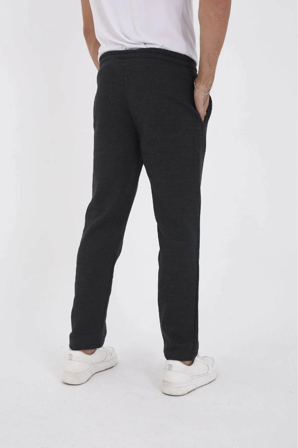 Erkek Üç İplik Basic Eşofman Pantolon - Antrasit