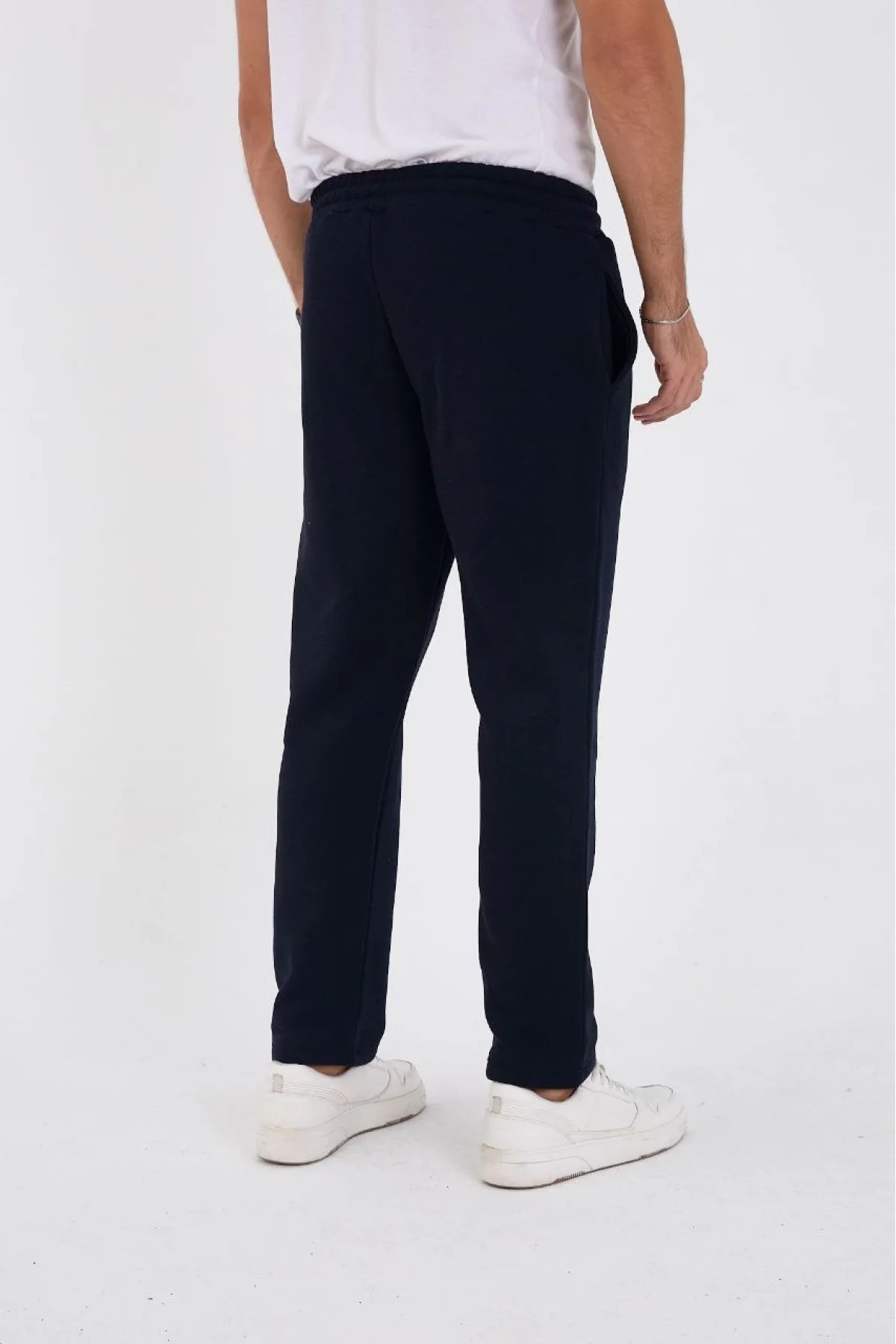 Unisex Üç İplik Basic Eşofman Özel Tasarım Pantolon - Lacivert