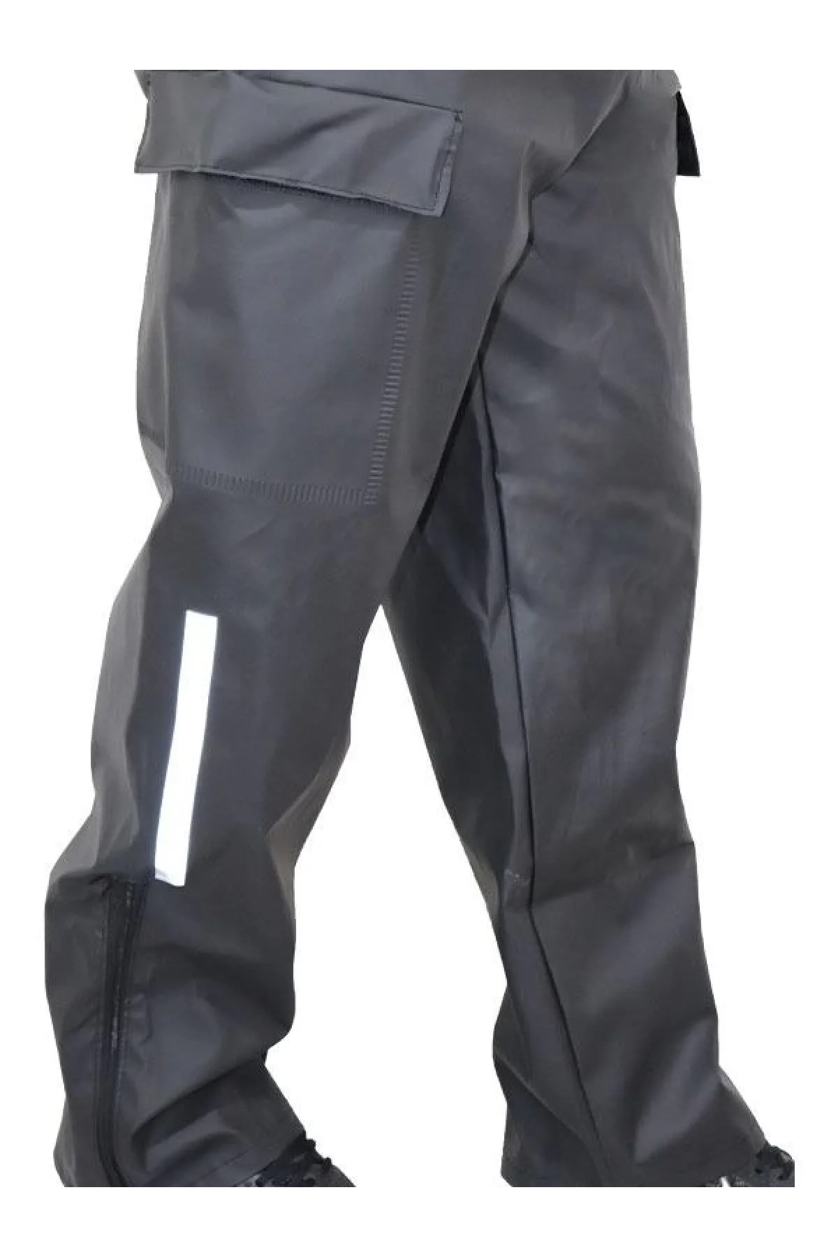 Yağmurluk Takım (Bahçıvan Tipi Askılı Pantolon ve Mont) - Siyah