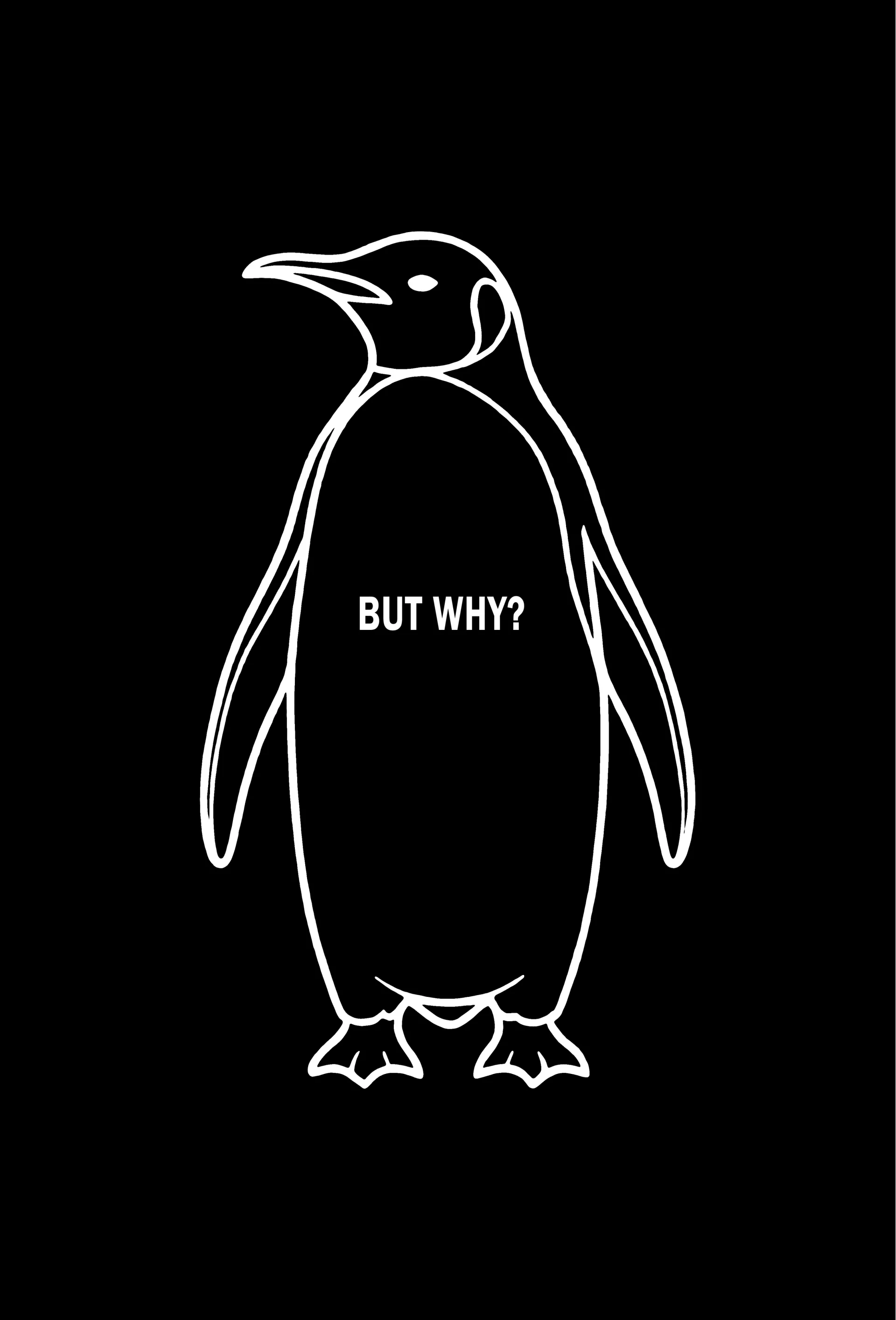 Erkek Nihilist Penguen Özel Tasarım Oversize Bisiklet Yaka Tişört - Siyah Görsel 3