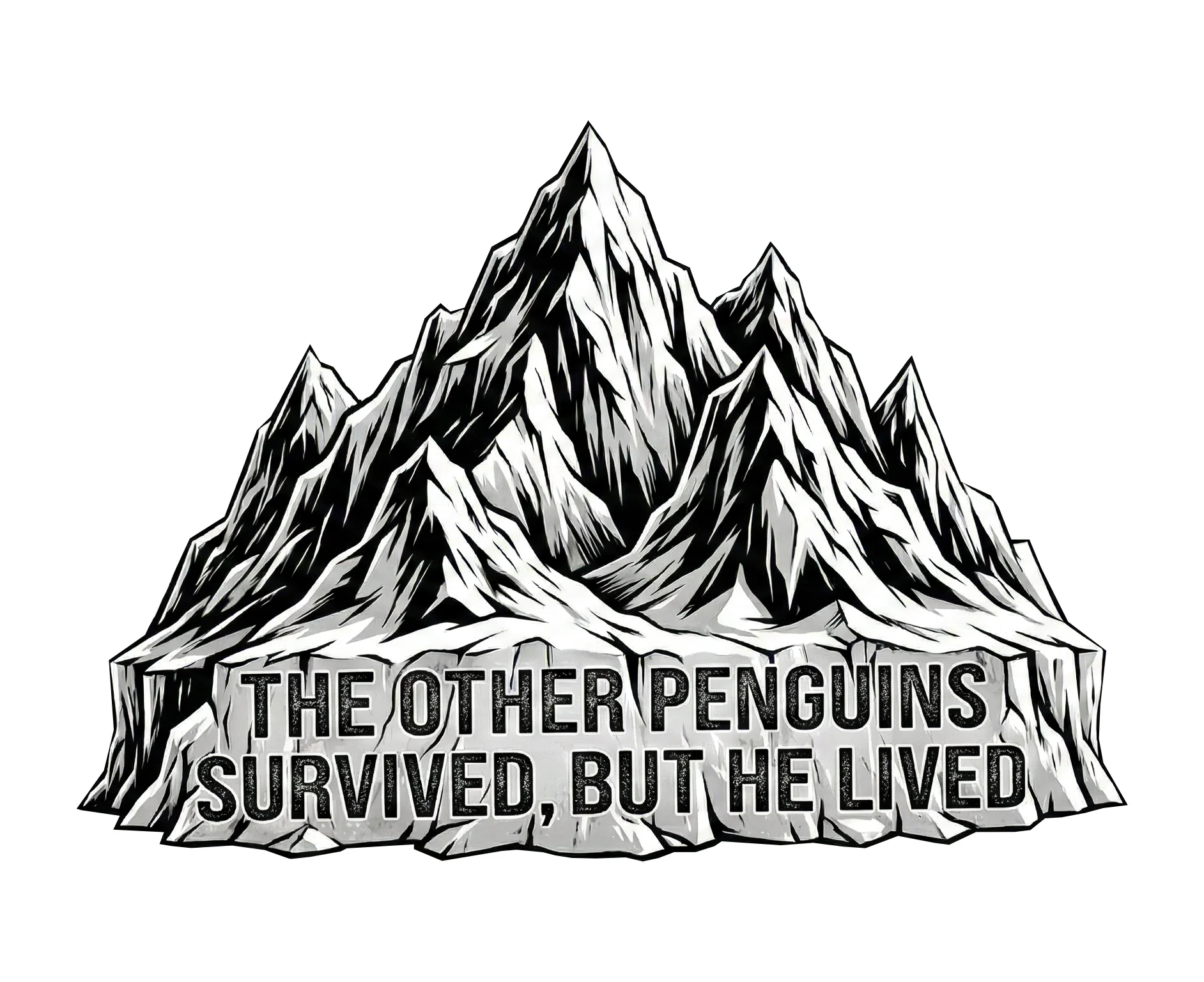 Erkek Nihilist Penguen Temalı Oversize Kapüşonlu Sweatshirt - Beyaz Görsel 4