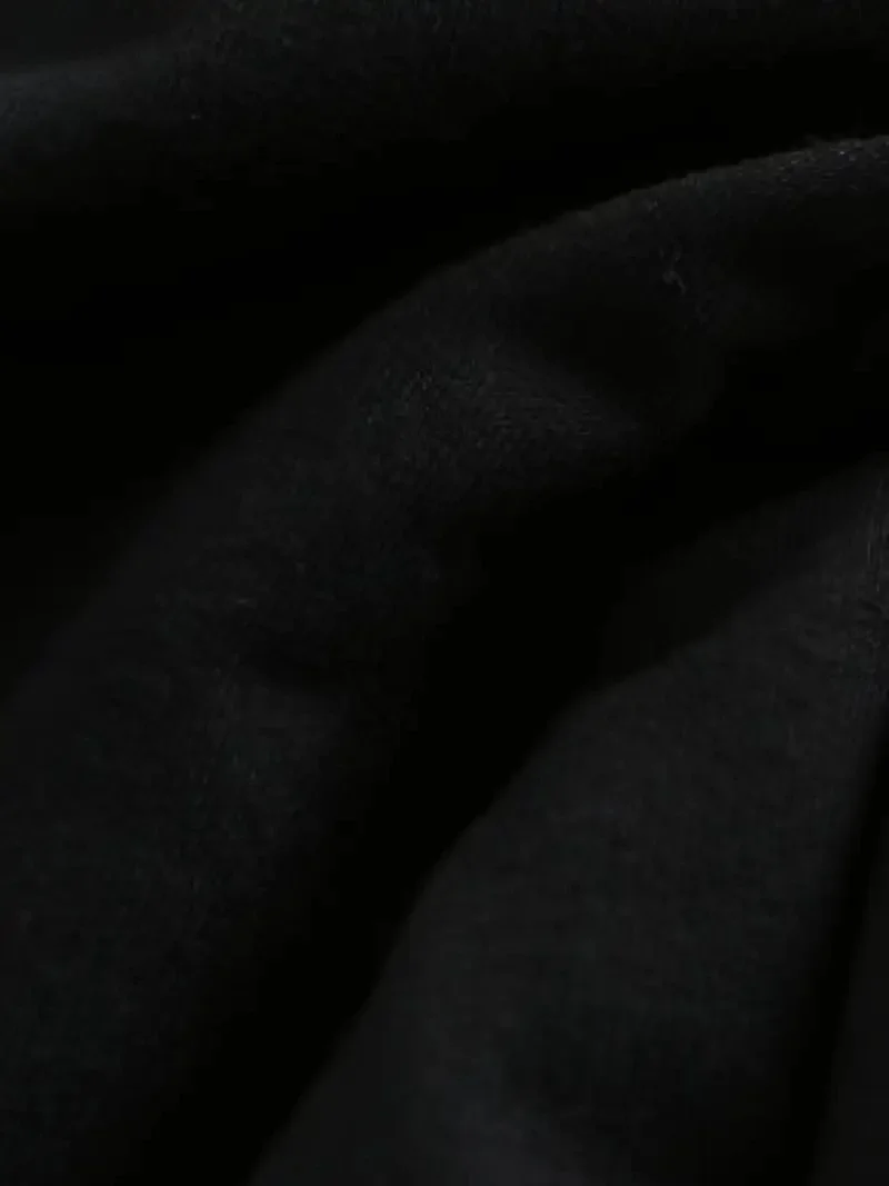 20/1 Penye Compack Baskılı Oversize Kısa Kol Bisiklet Yaka T-shirt - Siyah Görsel 5