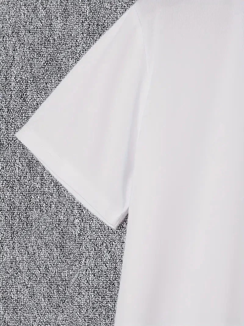 20/1 Penye Compack I TRIED TO WARN YOU. Baskılı Oversize Bisiklet Yaka T-shirt - Beyaz Görsel 4