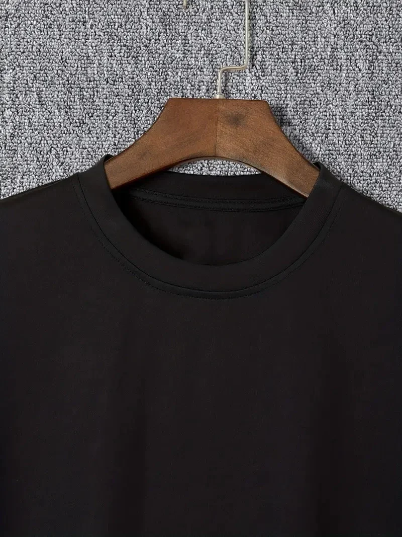 20/1 Penye Compack I TRIED TO WARN YOU. Baskılı Oversize Bisiklet Yaka T-shirt - Siyah Görsel 2