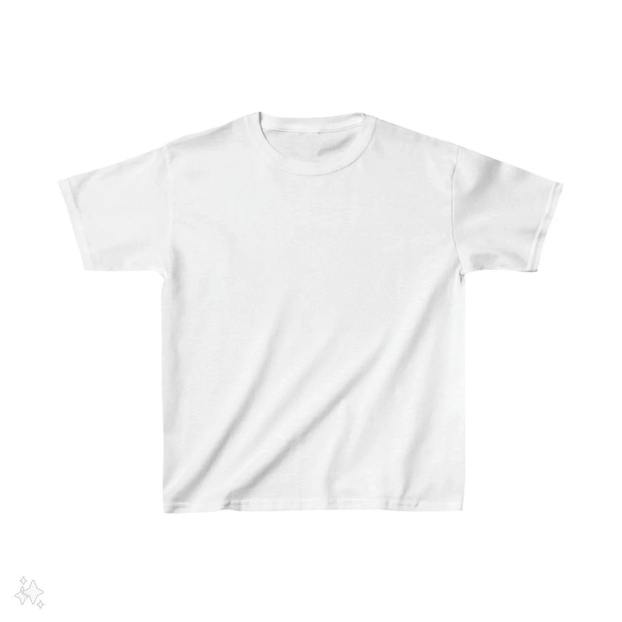 Çocuk Unisex Basic T-Shirt - Beyaz Görsel 3