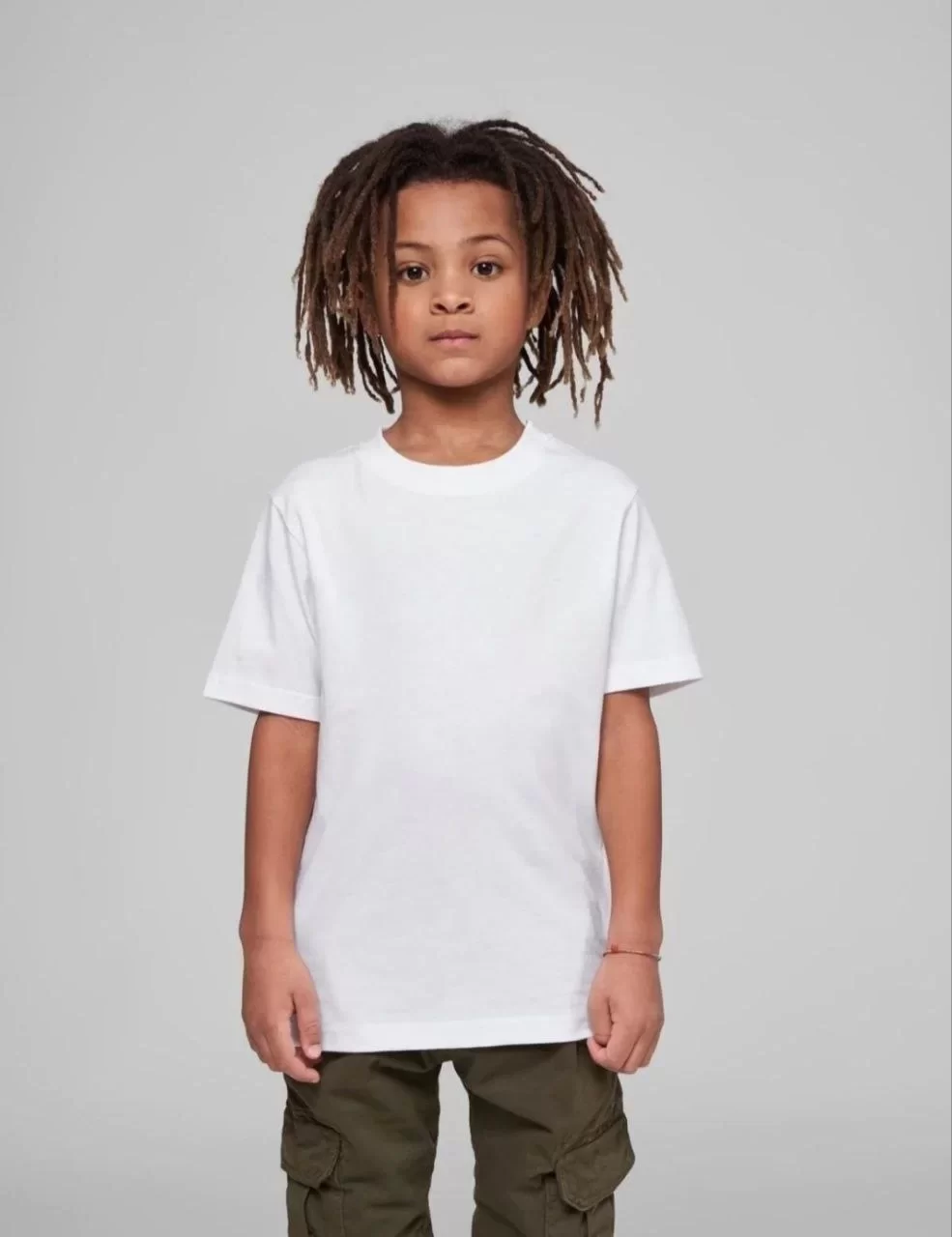 Çocuk Unisex Basic T-Shirt - Beyaz