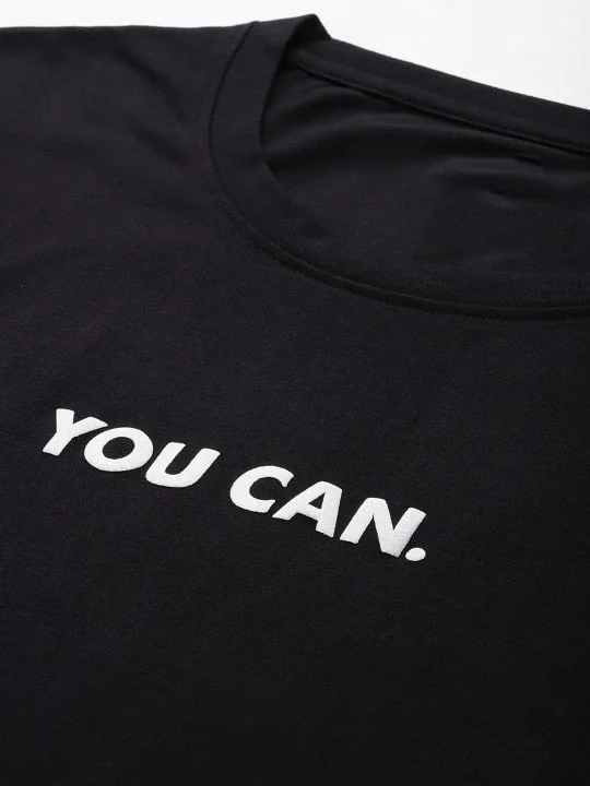 Kadın Baskılı Oversize T-shirt - Siyah Görsel 4