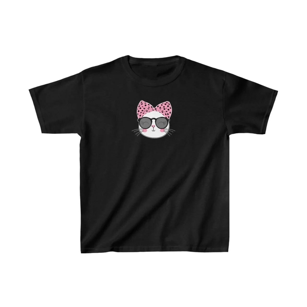 Unisex Çocuk Baskılı T-Shirt - Siyah