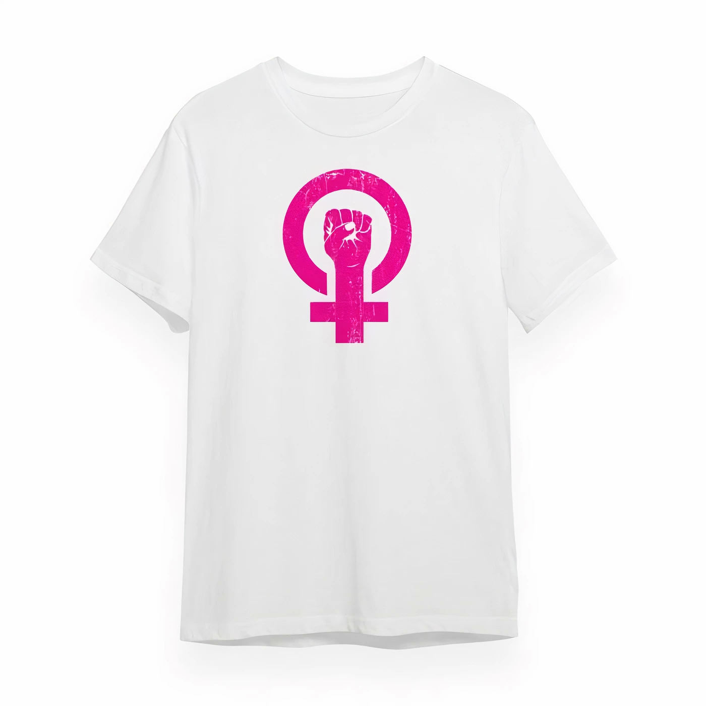 8 March Custom Printed T-shirt For World Women Day - White