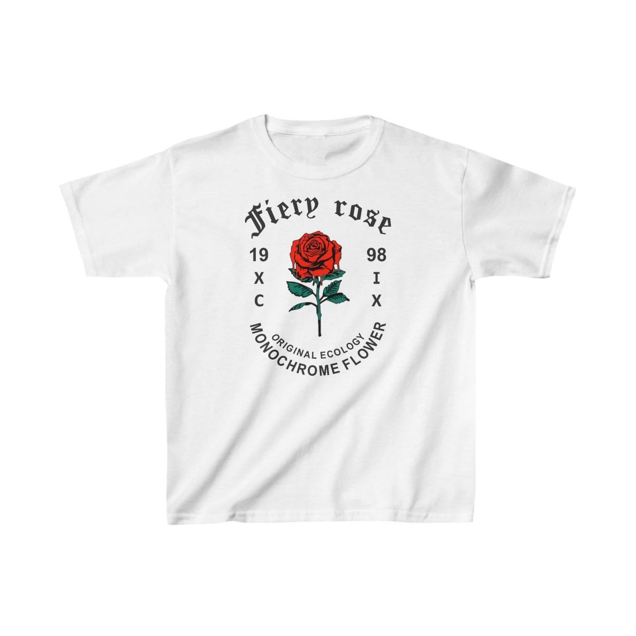 Kids Unisex Printed T-Shirt - White