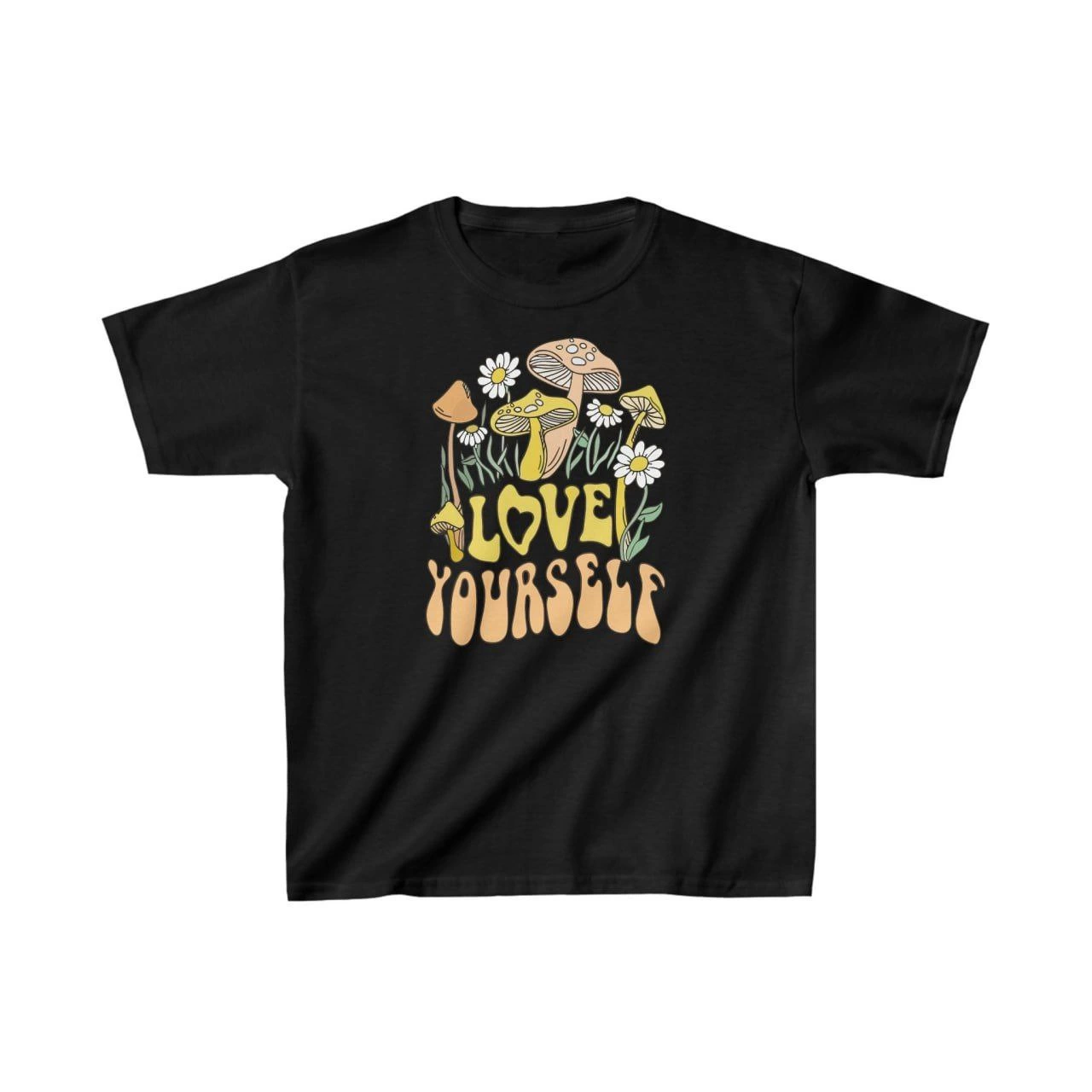 Kids Unisex Printed T-Shirt - Black