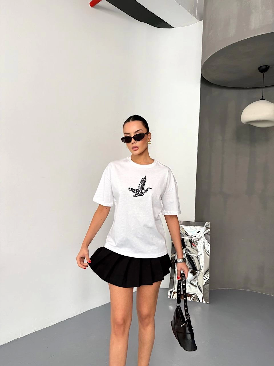 Short Sleeve Printed T-shirt - White