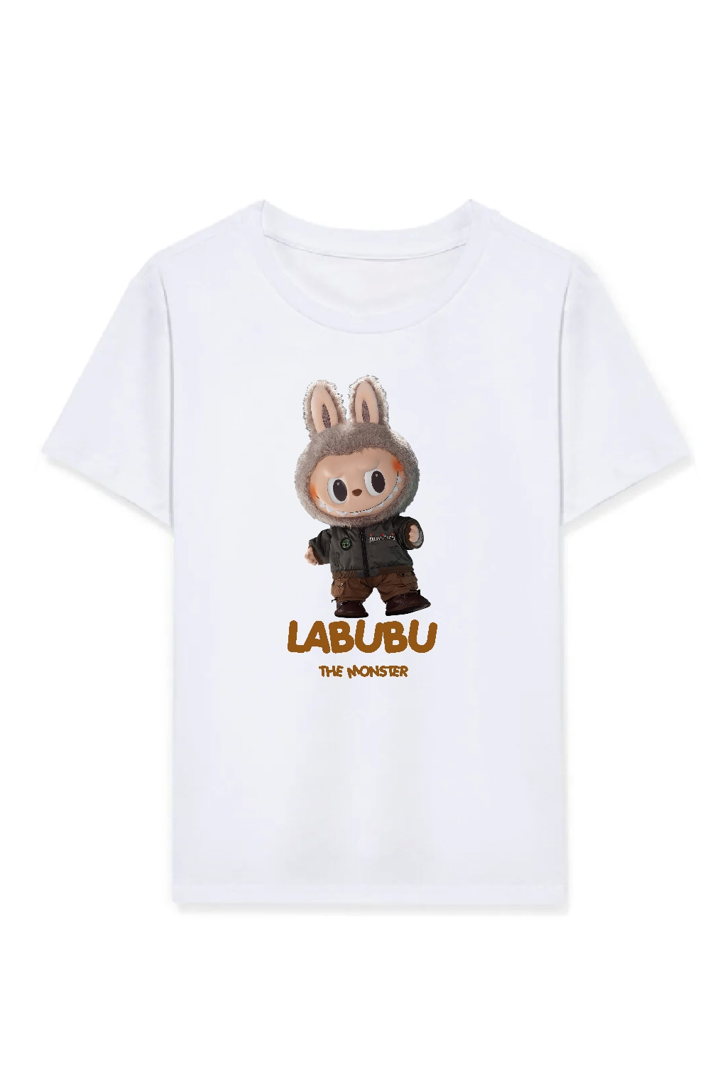 Girl Labubu Children Printed T-Shirt - White