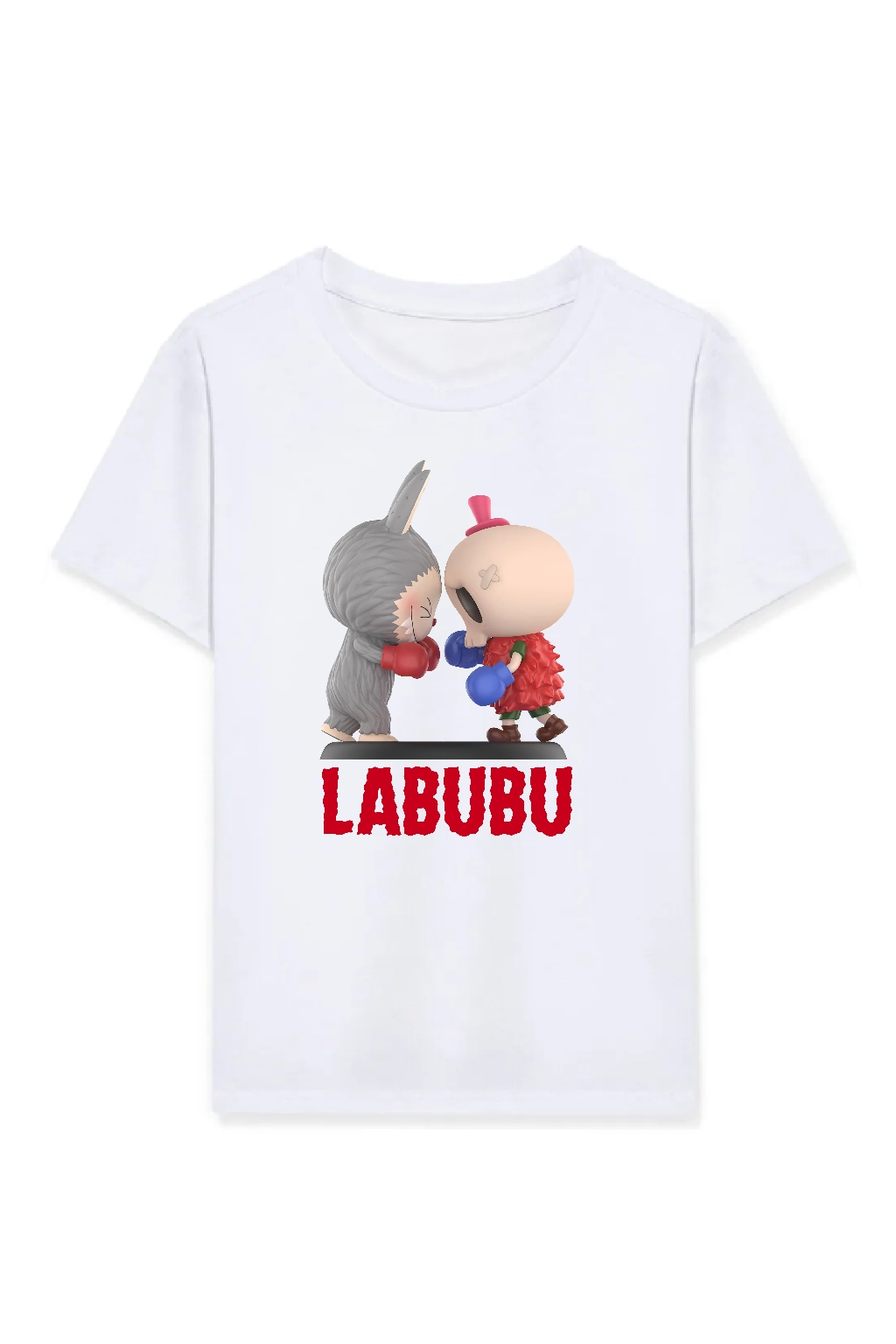 Girl Labubu Children Printed T-Shirt - White