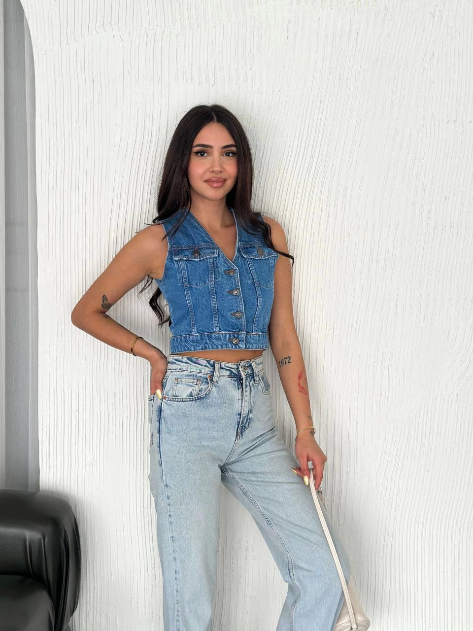 Jeans Women's Vest - Blue