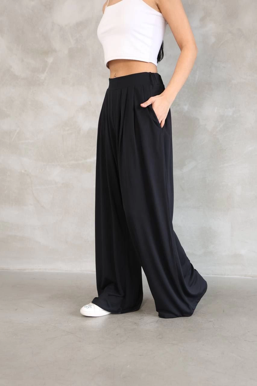 Osy Modal Soft Tissue Women Fabric Tube Paça Salaş Synonyms - Black