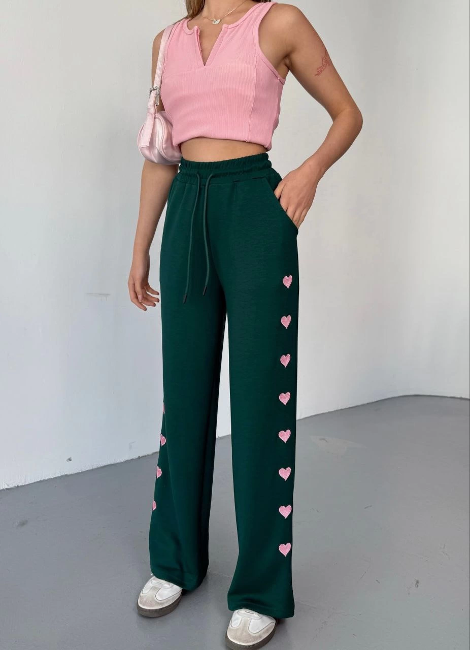 Osy Modal Soft Textured Fabric Comfortable Bol Paça Equiped Pantalon With Embroidery Processing - Genuine
