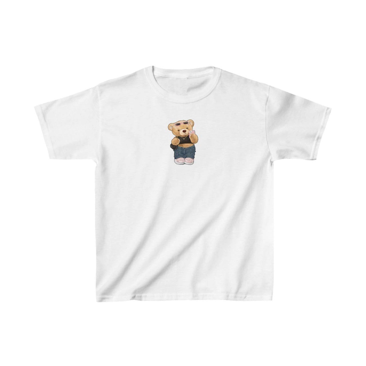 Unisex Kids Printed T-Shirt - White