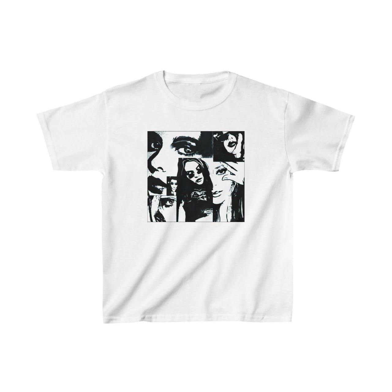 Unisex Kids Printed T-Shirt - White