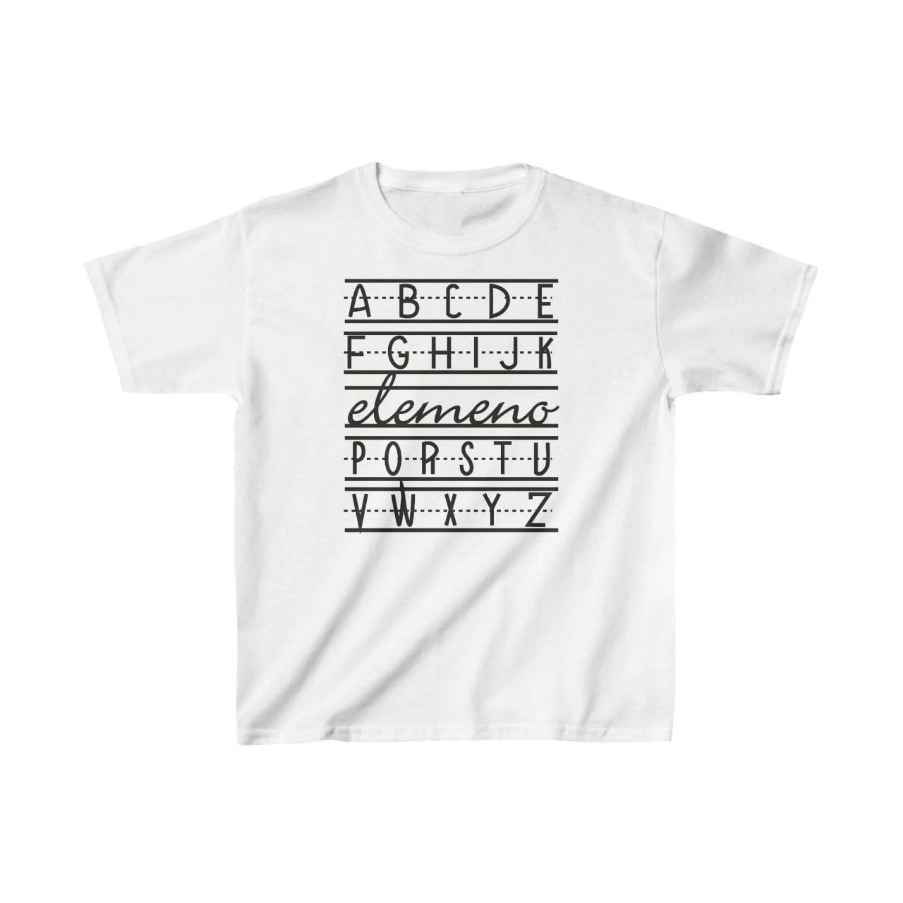 Unisex Kids Printed T-Shirt - White