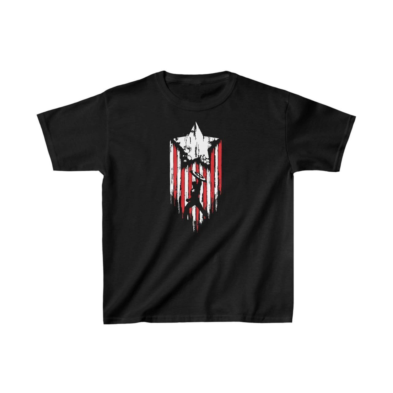 Unisex Kids Printed T-Shirt - Black