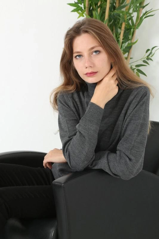 Unisex Full Throated Fishing Collar Woven Sweater - Fuction