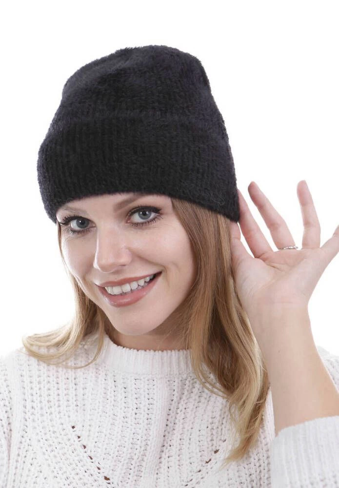 Unisex Full Mold Thin Potted Sweater Bere - Black