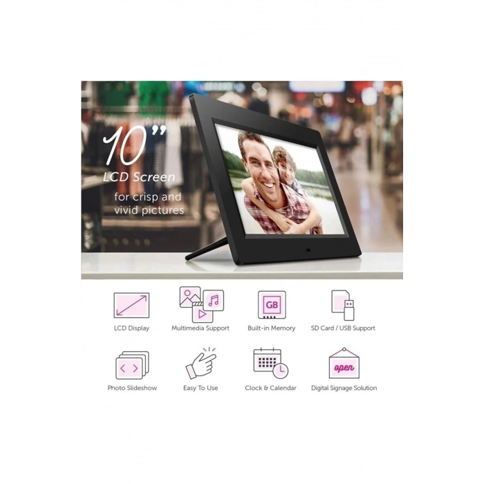 10-inç Lcd Ekran Dijital Fotoğraf Çerçevesi