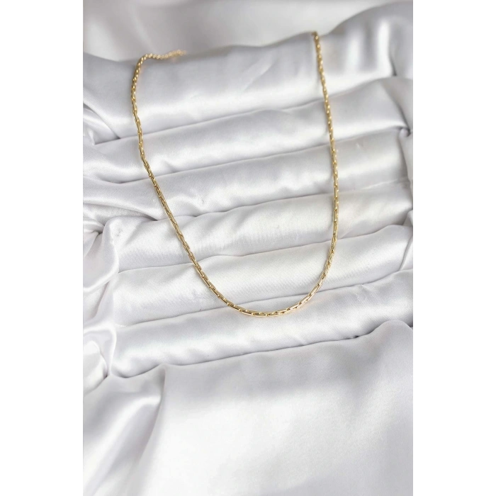 14k Gold Renk Kaplama İnce Zincir Model Cm Kadın Kolye