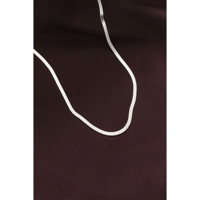 316l Çelik Gümüş Renk 60 Cm İtalyan Zincir Kolye