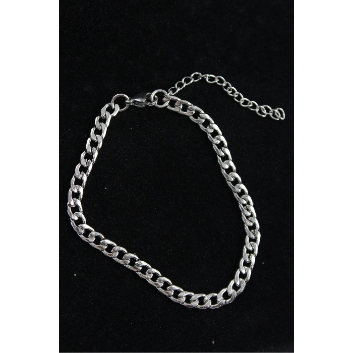 316L Çelik Klasik Model Gümüş Renk Erkek Bileklik